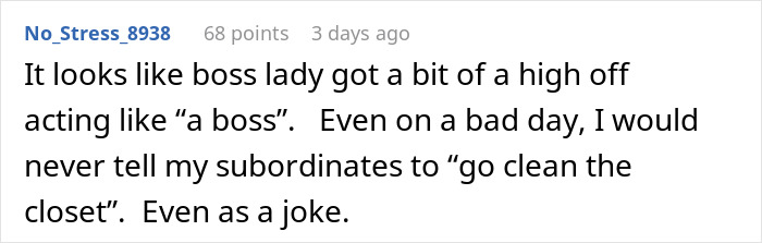 Comment about a boss making a joke during a Secret Santa event, causing HR involvement.