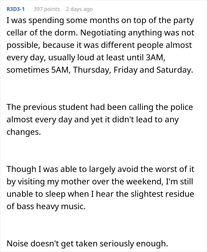 Text describing woman struggling with insomnia due to loud roommates; unable to negotiate quiet time amidst constant noise. Text describing woman struggling with insomnia due to loud roommates; unable to negotiate quiet time amidst constant noise.