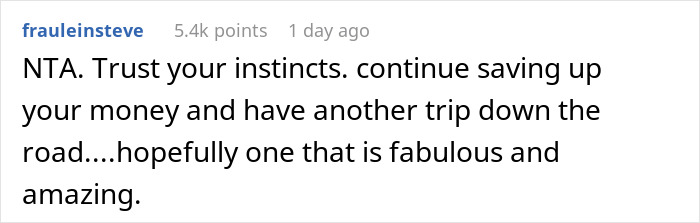 Comment about trusting instincts on a canceled Japan trip with friends. Comment about trusting instincts on a canceled Japan trip with friends.