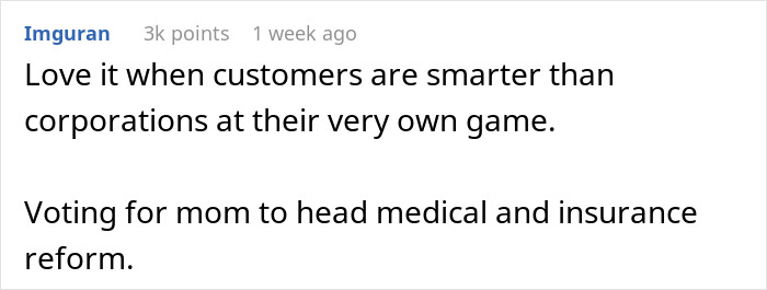 Text comment on social media discussing customer intelligence over companies.