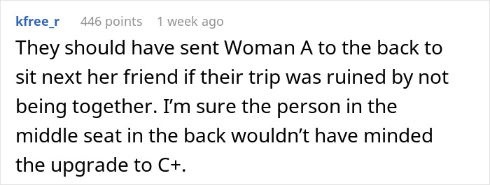 Woman Pays For Premium Seat On Long Flight, Verbally Abused By Two Ladies When She Refuses To Move