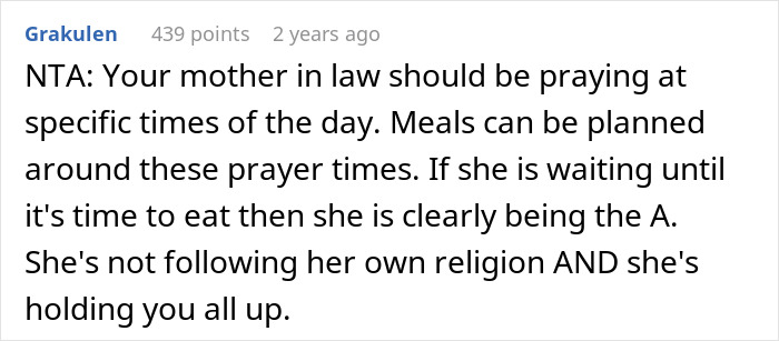MIL Shocked Family Ate Without Her After Telling Them To Do Exactly That, Scolds The Perpetrator