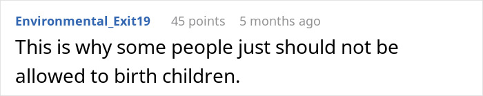 User comment expressing frustration over sibling childcare exploitation. User comment expressing frustration over sibling childcare exploitation.