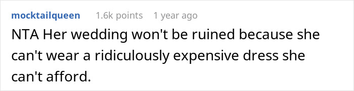 Comment on bride missing expensive dress after joking about pregnant mistresses. Comment on bride missing expensive dress after joking about pregnant mistresses.