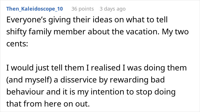 Reddit comment discussing consequences for forgetting a Christmas present for the host.