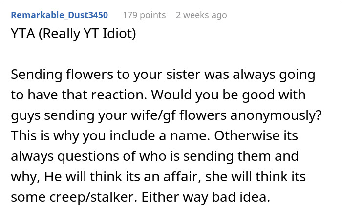 Brother Sends Flowers To Sister, Makes Her Husband Think She's Cheating, Leads Them To Divorce