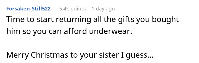 Reddit comment reacting to a man's surprise going wrong, trending online.