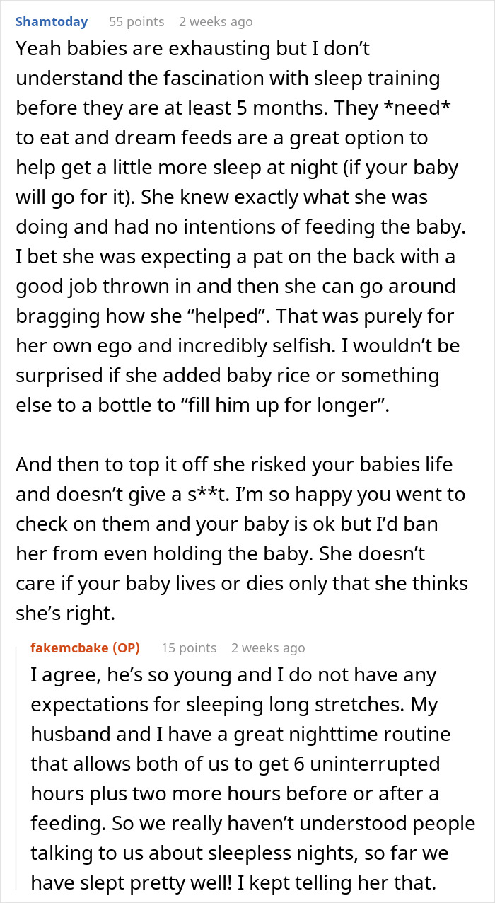 MIL Lets Infant Sleep Unsafely And Go Without Food For 7 Hours, Stunned When Banned From Babysitting MIL Lets Infant Sleep Unsafely And Go Without Food For 7 Hours, Stunned When Banned From Babysitting