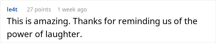 Comment appreciating humor in a viral subway incident with an outspoken woman.