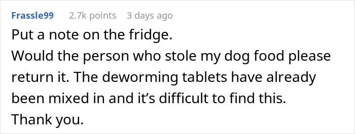 “Coworker Kept Stealing My Lunch, So I Started Leaving Fake Leftovers To Teach Them A Lesson” “Coworker Kept Stealing My Lunch, So I Started Leaving Fake Leftovers To Teach Them A Lesson”