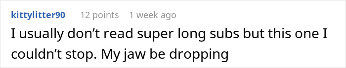 Image showing a comment from a user about reading long subs, expressing amazement. Image showing a comment from a user about reading long subs, expressing amazement.