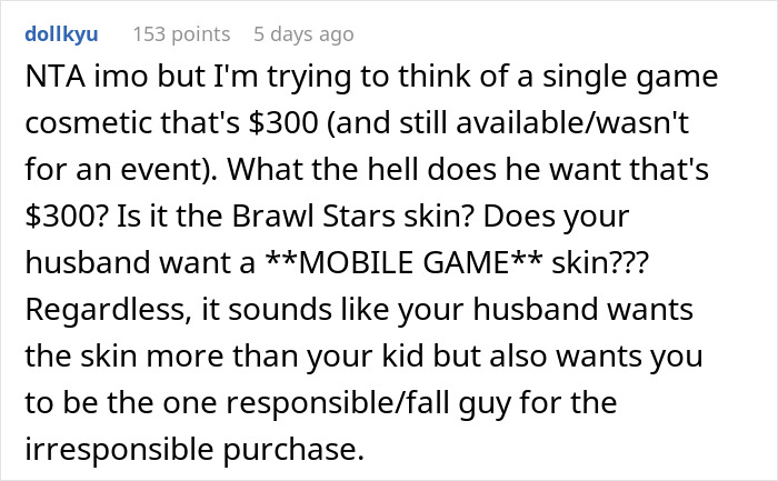 Kid Asks Mom To Buy $250 Video Game Skin, She Thinks It&rsquo;s A Waste Of Money, Dad Is Furious