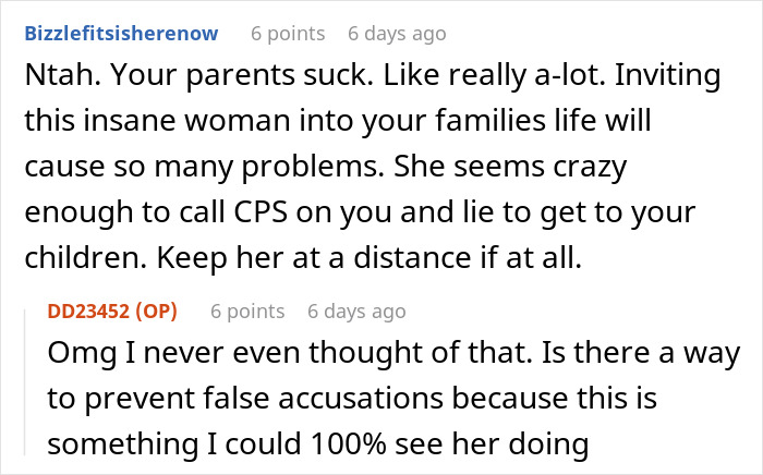 Reddit comments discussing issues with a pregnant woman and Christian mother.