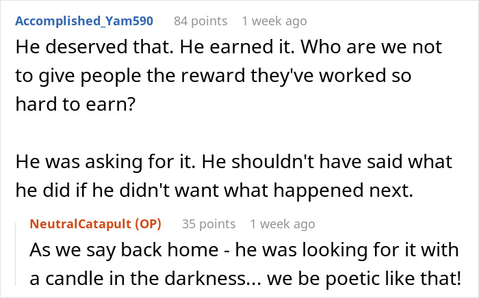 Reddit comments discussing controversial topics related to fat-shaming. Reddit comments discussing controversial topics related to fat-shaming.