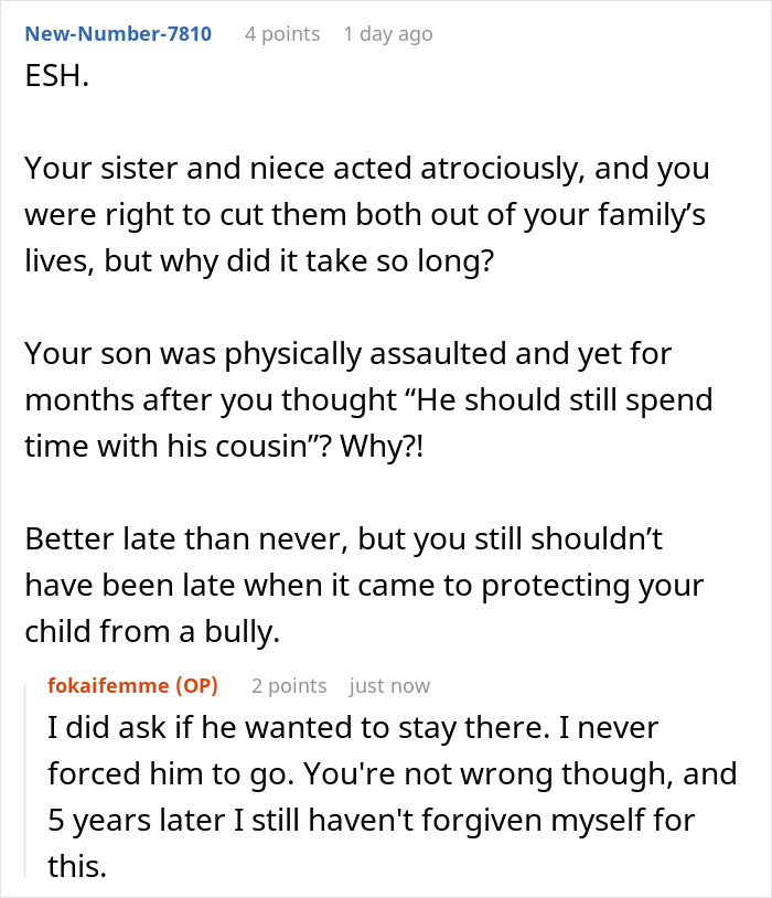 Reddit AITA discussion about declining a sister&rsquo;s wedding invitation due to family conflicts.