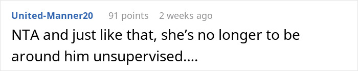 Reddit comment discussing a new mom's response to missing a baby's firsts. Reddit comment discussing a new mom's response to missing a baby's firsts.