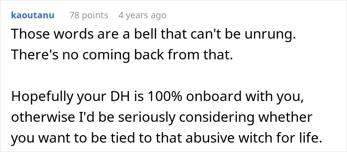 Text exchange discussing MIL unexpectedly visiting and emotional family response.