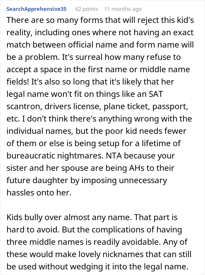 &ldquo;AITA For Telling My Sister That Her Baby Name Is Weird?&rdquo;