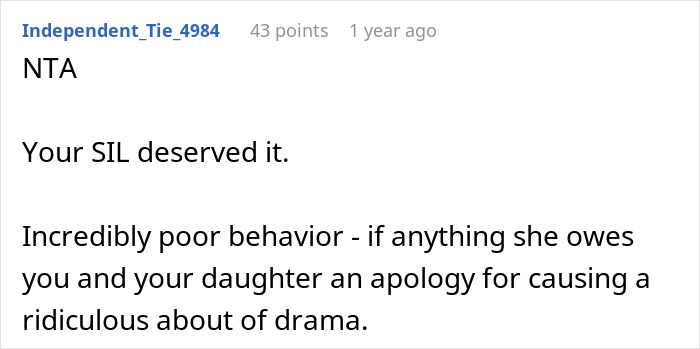 Screenshot of an online comment discussing party RSVP issues and behavior.