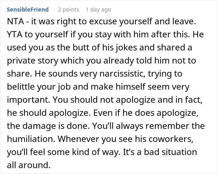 Boyfriend Roasts Woman At Work Christmas Dinner, Ends Up Burning His Relationship Instead