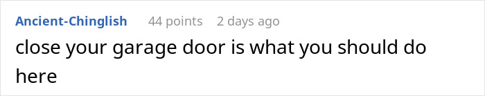 Text message response about closing a garage door from a DoorDash text chain.