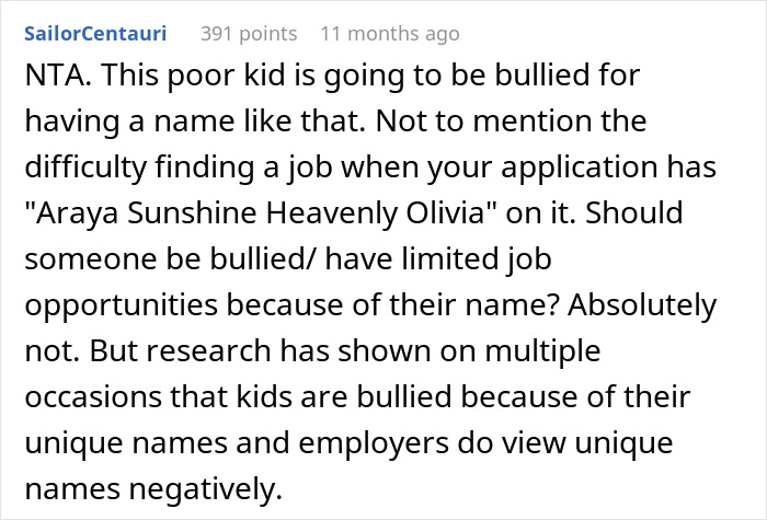 &ldquo;AITA For Telling My Sister That Her Baby Name Is Weird?&rdquo;