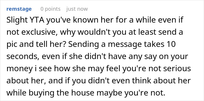 37YO Single Dad Finds The Perfect Home And Buys It, GF Is Upset As He Didn&rsquo;t Consult Her Beforehand