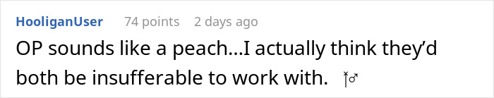 Comment on a Reddit post discussing a boss&rsquo;s assumptions about an employee's firing.