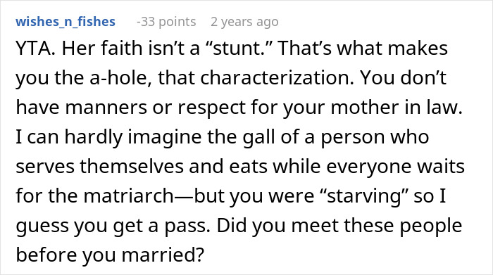MIL Shocked Family Ate Without Her After Telling Them To Do Exactly That, Scolds The Perpetrator