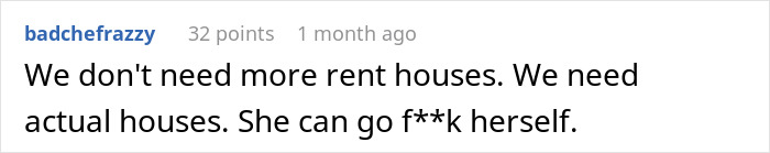 Reddit comment expressing frustration about rental homes, linked to mask-wearing debate and petty revenge.