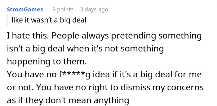 Text exchange discussing concerns about makeup being used without permission, leading to frustration and boundaries set.