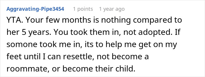Comment about rehoming a cat and not adopting, emphasizing temporary help. Comment about rehoming a cat and not adopting, emphasizing temporary help.