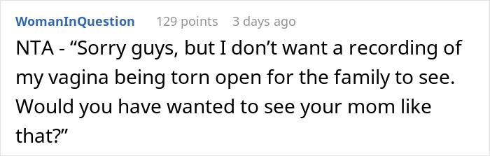 Reddit comment expressing discomfort over a personal recording, deemed creepy and invasive. Reddit comment expressing discomfort over a personal recording, deemed creepy and invasive.