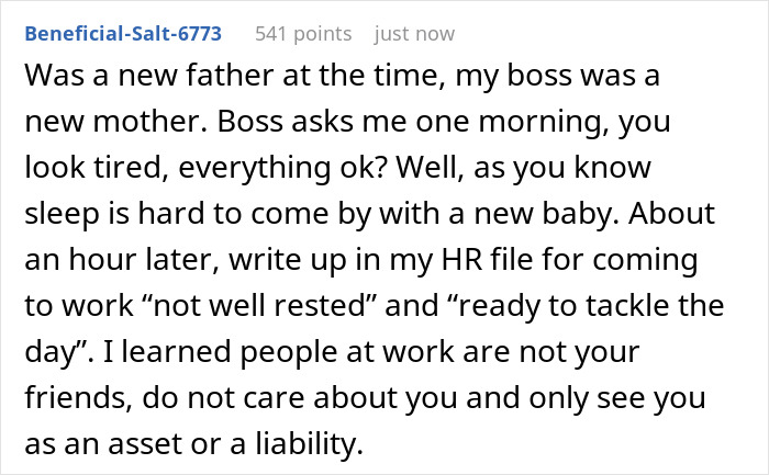 Comment expressing frustration about work stress related to YesMadam employee treatment.