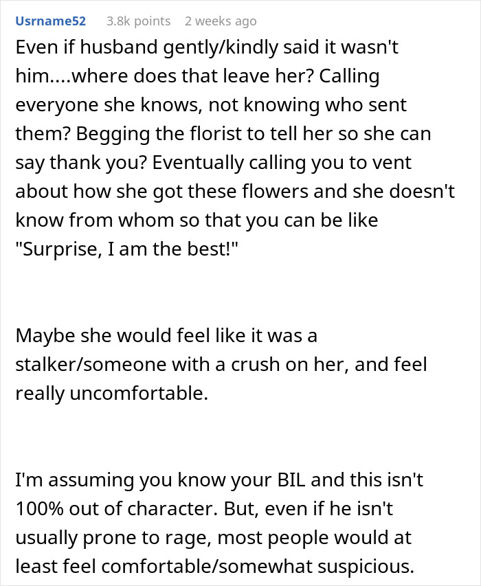 Brother Sends Flowers To Sister, Makes Her Husband Think She's Cheating, Leads Them To Divorce