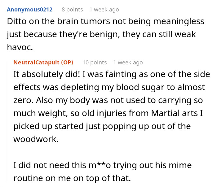 Reddit comments discussing weight-related side effects and experiences with fat shaming. Reddit comments discussing weight-related side effects and experiences with fat shaming.