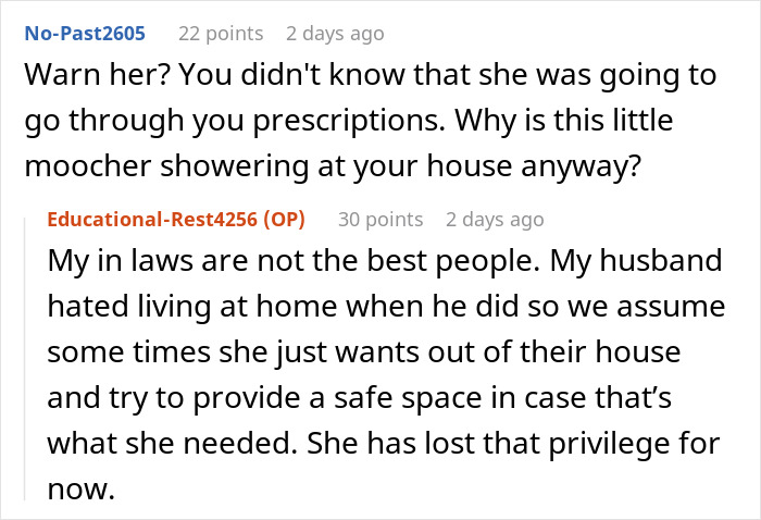 Reddit comments discussing an incident involving a teen using SIL's products without permission. Reddit comments discussing an incident involving a teen using SIL's products without permission.