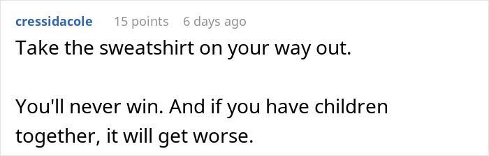 "Comment highlights resentment over unequal gift-giving favoring mom.