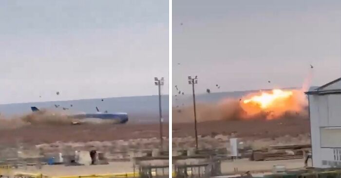 Terrifying Christmas Day Plane Crash Fireball Caught On Camera Claims Over 40 Lives: “Lord Help!”