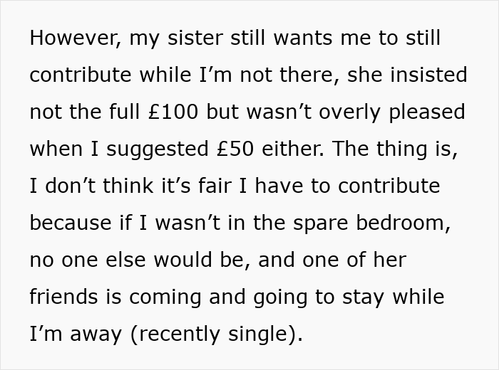 Person Asks Web If They’re Being Unreasonable To Not Want To Pay Rent For Room They Won’t Be Using Person Asks Web If They’re Being Unreasonable To Not Want To Pay Rent For Room They Won’t Be Using