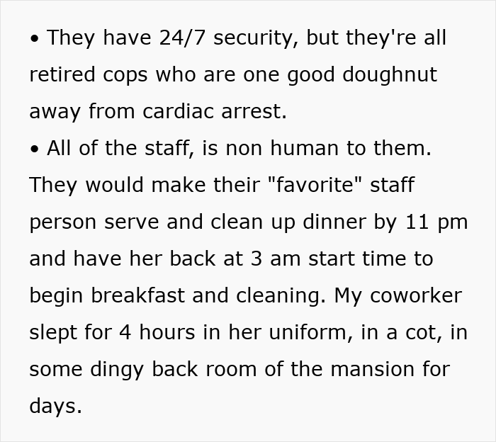 Person Who Worked For "The Richest Of The Rich" Shares How Hellish Their Job Truly Was Person Who Worked For "The Richest Of The Rich" Shares How Hellish Their Job Truly Was