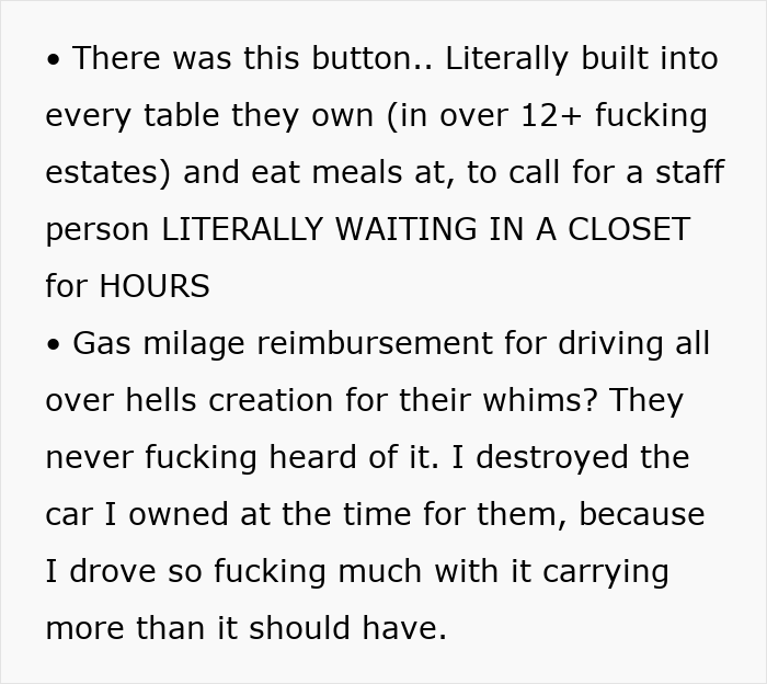 Person Who Worked For "The Richest Of The Rich" Shares How Hellish Their Job Truly Was Person Who Worked For "The Richest Of The Rich" Shares How Hellish Their Job Truly Was