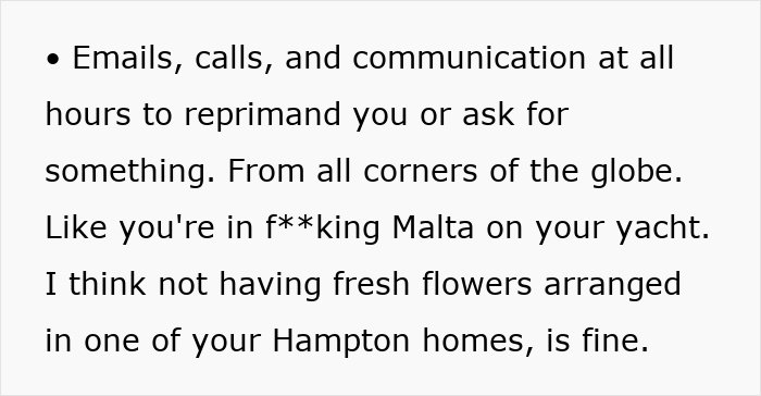 Person Who Worked For "The Richest Of The Rich" Shares How Hellish Their Job Truly Was Person Who Worked For "The Richest Of The Rich" Shares How Hellish Their Job Truly Was