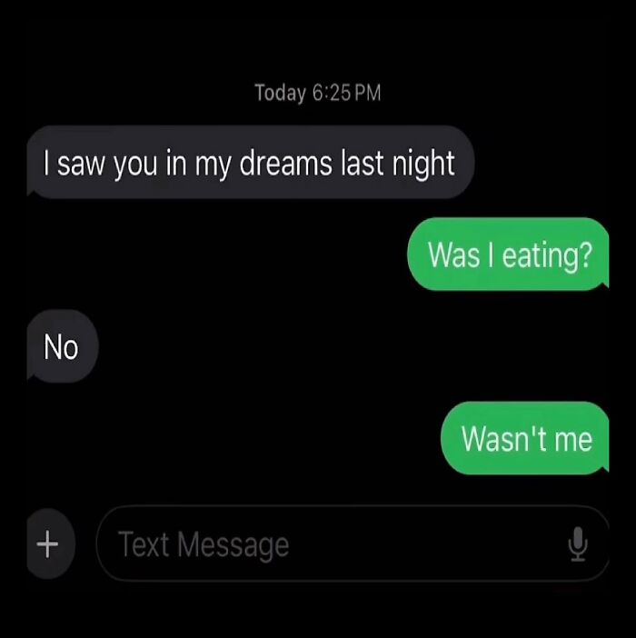 Text conversation meme humorously depicting dieting frustrations.