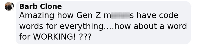 Comment criticizing Gen Z slang related to the dating trend "Throning.