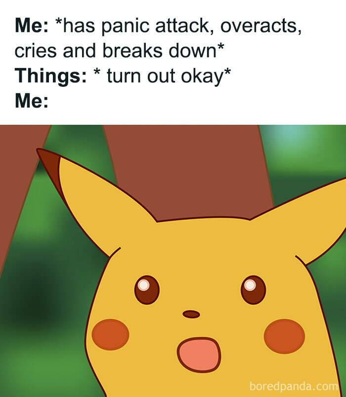 Pikachu meme expressing surprise for introverted and anxious individuals.