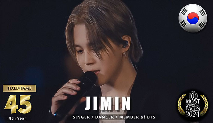 Singer performing on stage, ranked among the most handsome men of 2024 by critics.