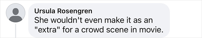 Comment on Meghan Markle's Hollywood snub, questioning her ability to be an "extra" in movies.