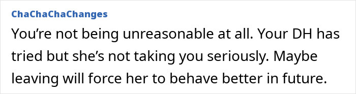 Text advising on handling MIL Christmas pregnancy stress discussion.