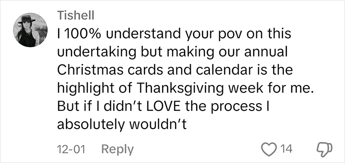 Comment about loving the process of making annual Christmas cards and calendars. Comment about loving the process of making annual Christmas cards and calendars.